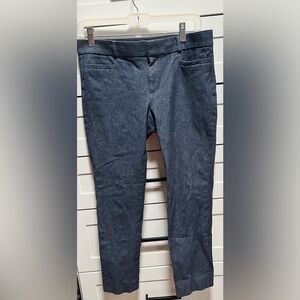 Banana Republic Petite Women's Cropped Dark Denim Jeans Capri Casual Pants